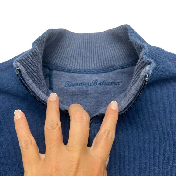 Tommy Bahama Reversible Blue/Purple Pullover Size L - Picture 2 of 9